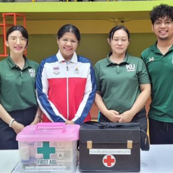 ดร.กภ.อำพร นำทีมเวชศาสตร์การกีฬาให้บริการ &quot;KU Karate Open 2024&quot;
