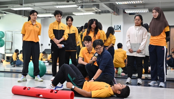 เตรียมความพร้อมนิสิตสู่การฝึกงาน คณะวิทย์ฯ กีฬา เกษตรฯ จัดอบรมเสริมทักษะด้านการฟื้นฟูการเคลื่อนไหวและกล้ามเนื้อ