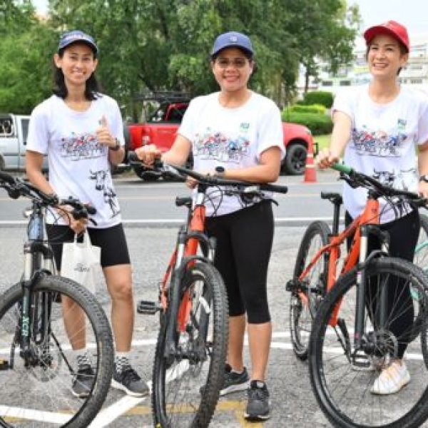มหาวิทยาลัยเกษตรศาสตร์ วิทยาเขตกำแพงแสน จัดกิจกรรม &quot;ปั่นเลาะรั้ว ทัวร์รอบมหาวิทยาลัย&quot; ส่งเสริมสุขภาพและการท่องเที่ยวเชิงกีฬา